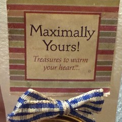 Vintage John Wind Maximal Art Brooch Believe Christmas Winter Open For Photo NWT