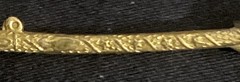 Antique Edwardian 9ct Gold WWI Sweetheart Brooch Sword Ornate Saber 2.2g Rare 9k