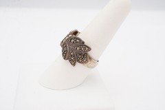 Vintage Sterling Silver 925 Marcasite Ring Size 8.75