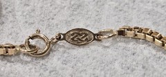 1990s DURAGOLD 24″ 14K Yellow Gold Large Venetian Box Chain Necklace 6 Grams