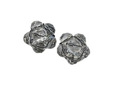 Vintage Strung Crystal Bead Cluster Clip Earrings