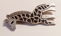 James Avery Retired Vintage Sterling Silver Giraffe Pin/Pendant