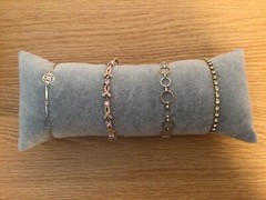 Lot Of 4 Signed Vintage AVON Bracelets Gold/Silver Tone Rhinestones Enamel