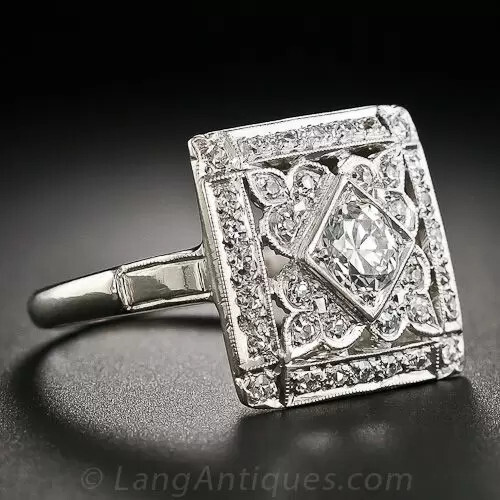 0.68Ct White Round Simulated Diamond Antique Style Ring In 925 Sterling Silver