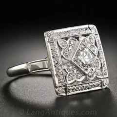 0.68Ct White Round Simulated Diamond Antique Style Ring In 925 Sterling Silver