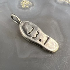 Vintage 925 Sterling Silver 13.1 Miles Half Marathon 1.1” Pendant 3.2g