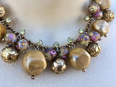 Verified D&E Juliana Book Piece Venetian Wedding Carved Roses Necklace