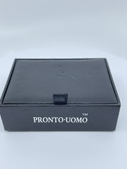 Pronto Uomo Knot Cufflinks and Shirt Stud set gold and gun metal gray IOB