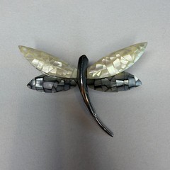Lot Of Estate Brooches 7 In Total Rhinestones, Mother Of Pearl Etc…