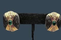 Vtg Kenneth Lane for Avon Duchess of Windsor Panther Collection Post Earrings