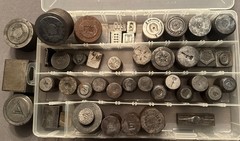 Lot Of 43 Antique Vintage Impression Die Jewelry Tool Steel — Many Types & Sizes