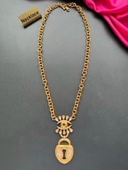 Schiaparelli Keyhole Necklace. With Box and Dust Bag.
