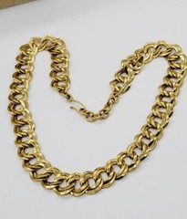 MONET Necklace Double Loop Gold Tone Chain Vintage 1980’s Style 21 in