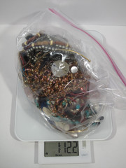 1.75 lbs Mystery Jewelry Lot VTG to Now All Wearable Necklaces~JAR NOT INCLUDED