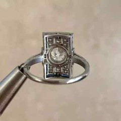 1.50Ct Round Lab-Created Diamond Art Deco Style Halo Statement Ring 925 Silver