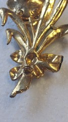 1930’s Pot Metal Flower Brooch ~cold paint