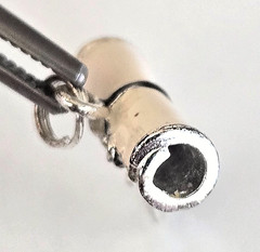 Vintage Jezlaine Sterling Enamel Graduation Diploma Keys Charm in Card 3/4″ 2gr