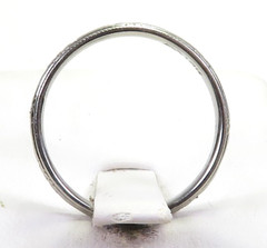 Antique Art Deco Wedding Band 18KW Ring Size 6 UK-L1/2 2.38 MM Wide dtd 1952