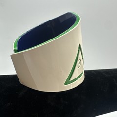 Fiorucci Vintage Fishbone Plastic Bracelet. See pics.