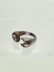 Vintage Sterling Celestial Ring Sun Moon Ring Sterling Silver 925 Sz 6 Wrap Ring