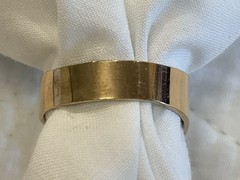 Vtg 1930’s Men’s Ring Sz 9 3/4 5.2mm Stone 1/20 14 K Gold Shell Band *READ*