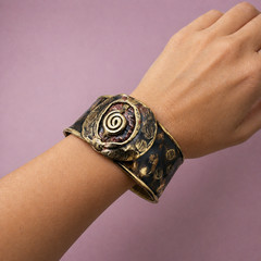 Vintage Brutalist Cuff Bracelet