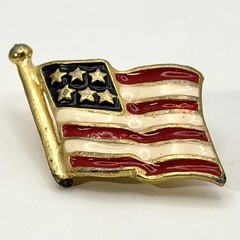 Vintage American Flag Brooch Pin