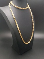 Irwin Pearl Vintage gold tone 28-in Rope Chain Design Necklace