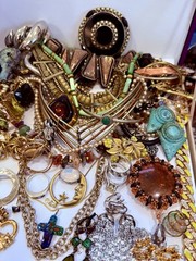 Vintage Estate Costume Jewelry Lot! AVON, MONET and more!
