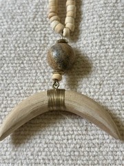 Boho Costume Jewelry Lot Of 11 Pieces Some Vintage Wood Leather Stone