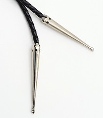 Horse Saddle Southwestern Western Cowboy Silver Tone Vintage Bolo Tie Necklace