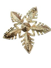 Vintage Napier Gold Tone Star Flower Brooch