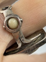 Michael Boyd Ring Statement Artisan Modern Wearable Art Sterling Size 5.5