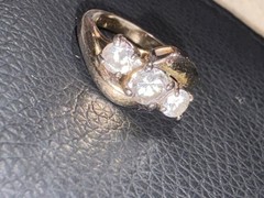 antique 3 diamond gold ring from the 1920’s era. Excellent collection! Size 6