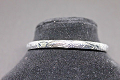 Stainless Steel Vintage Style Open Bangle Braclets With Carvings Inlay Set Of 3