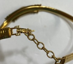 GORGEOUS SIGNED LANVIN GERMANY GOLD TONE NECKLACE AND EARRINGS AUTHENTIC