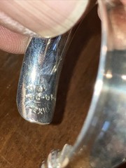 Vintage Taxco Sterling Silver 10mm Thick Hoop Earrings 16.67g 1.5”