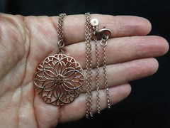 Vintage Rose Tone Liz Claiborne Classic Statement Necklace