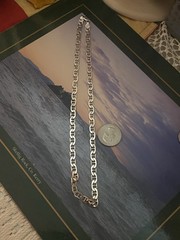 Sterling Silver Italy Anchor Mariner Chain 18″ Necklace – 21g