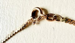 Vintage 14k Gold 2mm Serpentine Chain-15”-5.2G-Arezia Oro SRL-Arezzo, Italy