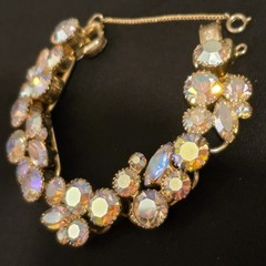Vintage VERIFIED JULIANA AB Aurora Borealis Rhinestone Bracelet