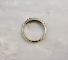 .21ctw Diamond EREV 14K Solid White Gold Band Ring ~ Size 6.5 ~ 2.4g ~ CS-4038