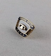 Vintage 10k Solid Gold GTE General System Four Star Service Tie Pin 2.14g