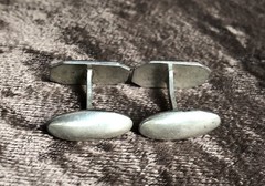 Antique silver 875 enamel cufflinks made in the USSR “Sea” Anchor
