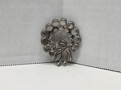 Weiss Signed Smoky Grey Gray Rhinestone Wreath Brooch GLITTERING!