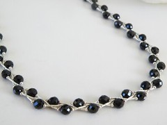 Chunky Sterling Silver 925 Liquid Link Chain Modern Statement Necklace