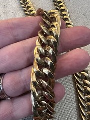 Goldtone Chunky Chain Necklace No Closure Pullover