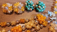 Vintage Jewelry Lot – Rhinestones – Sarah Cov Earrings NOS – Aurora Borealis