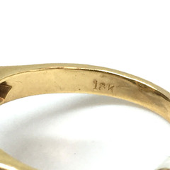 Vintage 18k Yellow Gold Cluster Cocktail 0.60CT Old Miner Diamond Ring Estate