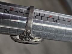 Wheeler MFG Old Pawn 925 Sterling Silver Vintage Hematite Ring Sz 9